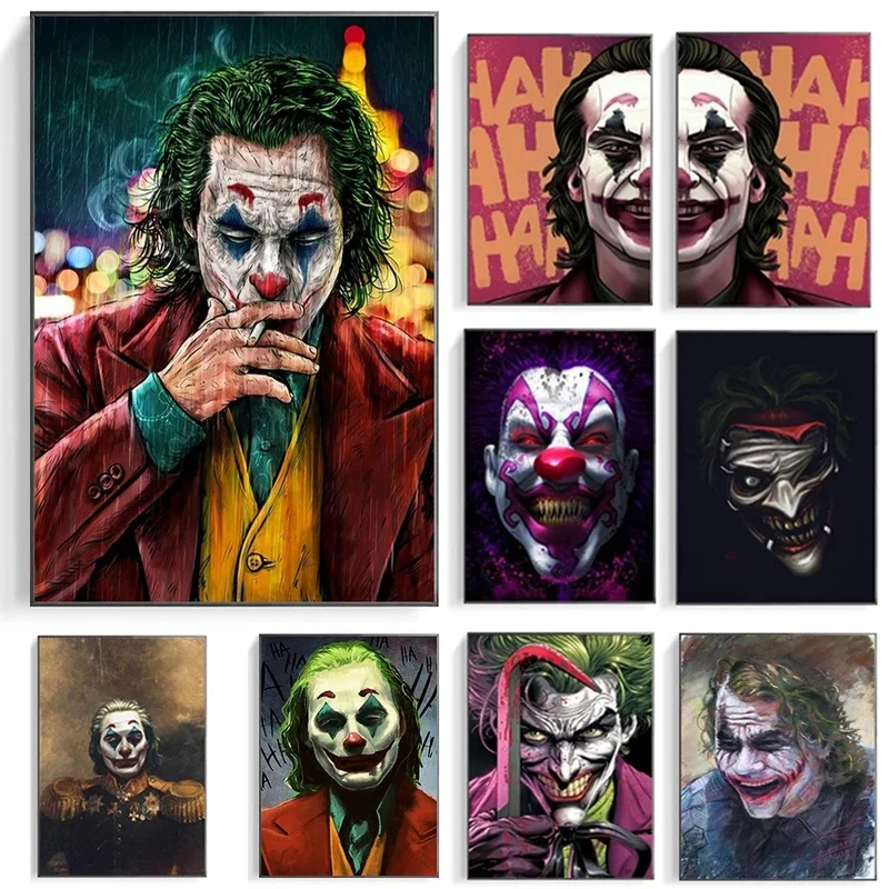 

Move Star Joker Street Graffiti Art Funny Canvas Painting Posters and Prints Modern Wall Art Picture for Living Room Decoration