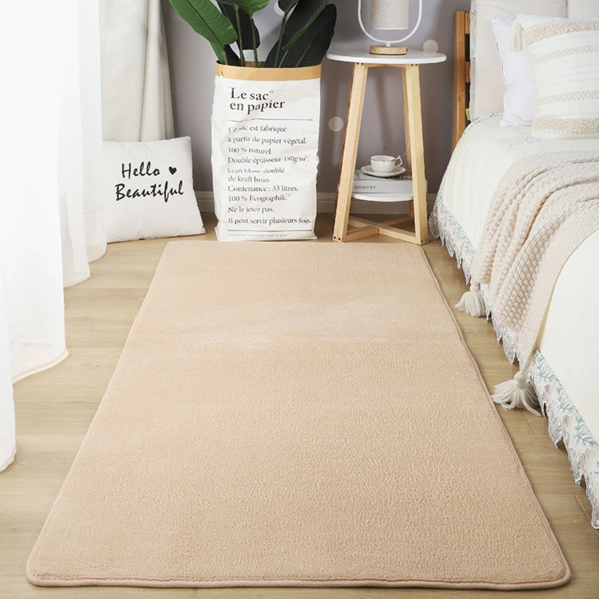 

2023 Nordic Carpet for Living Room Low Pile Rug Children Bed Room Fluffy Floor Carpets Window Bedside Home Decor Coral Fleece