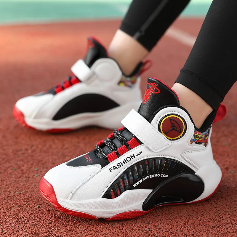 

Детские летние кроссовки, новинка, Детская Баскетбольная обувь, спортивные дышащие кроссовки для бега, большие универсальные кроссовки для...