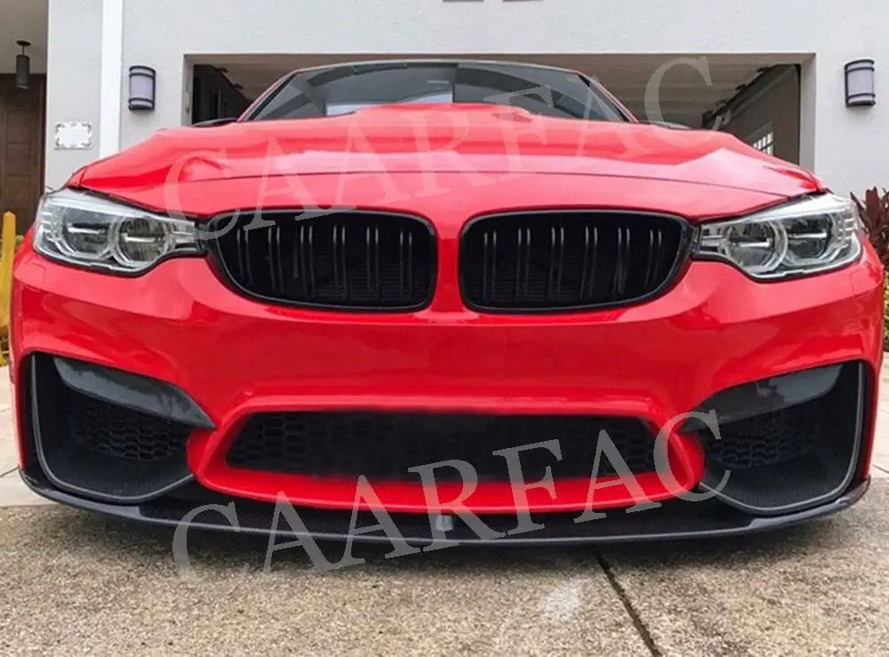 ABS глянцевый черный Передний бампер спойлер разветвители фартуки для BMW 3 4 Серии