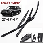 Набор щёток стеклоочистителя Erick's LHD для Subaru Legacy Outback BT 2020 2021 2022, лобовое стекло 26 дюймов + 16 дюймов + 14 дюймов