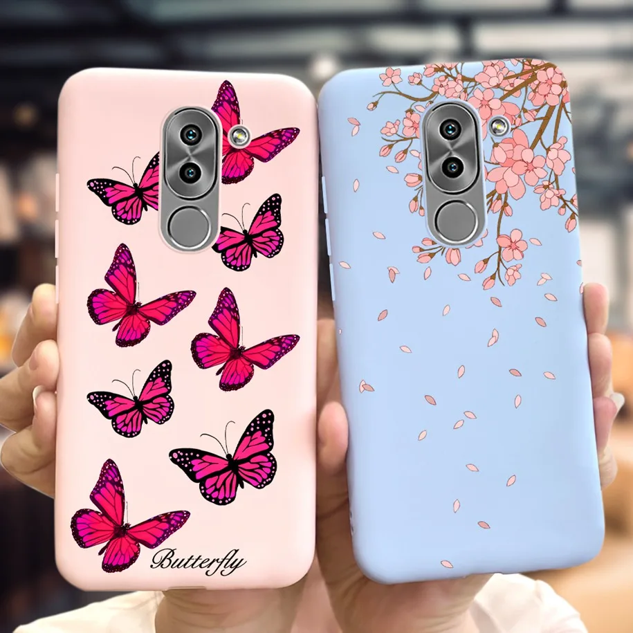 Чехол для Honor 6X телефонный чехол с милыми бабочками и цветами Тонкие Матовые