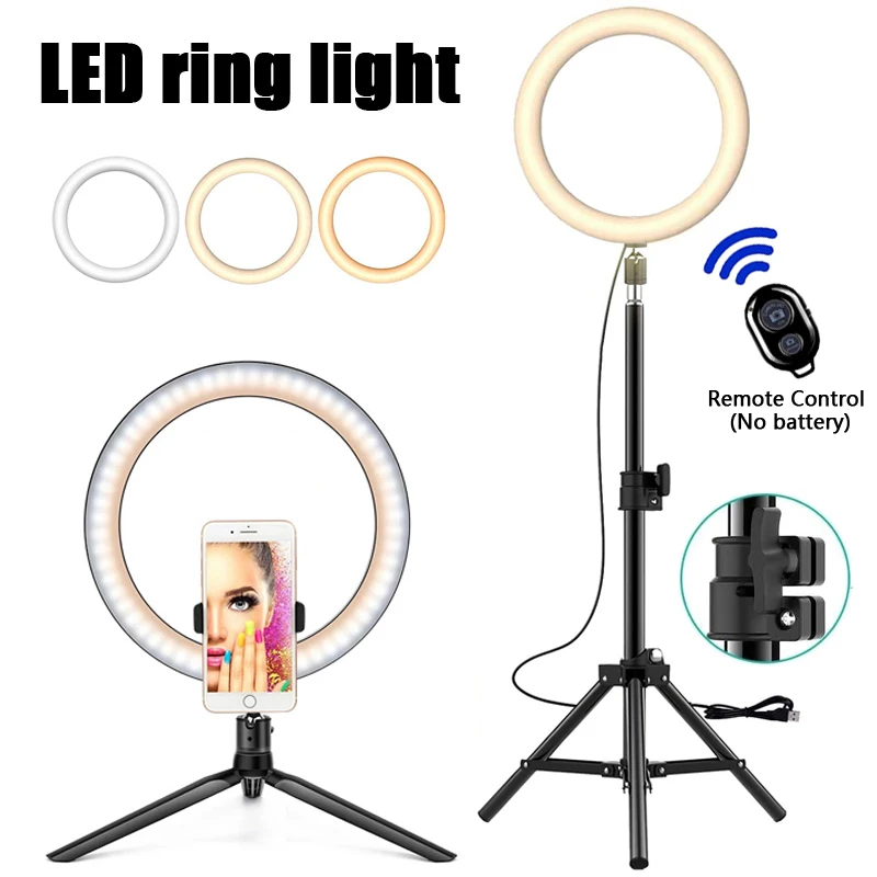 Светодиодный кольцевой светильник для фотосъемки | AliExpress