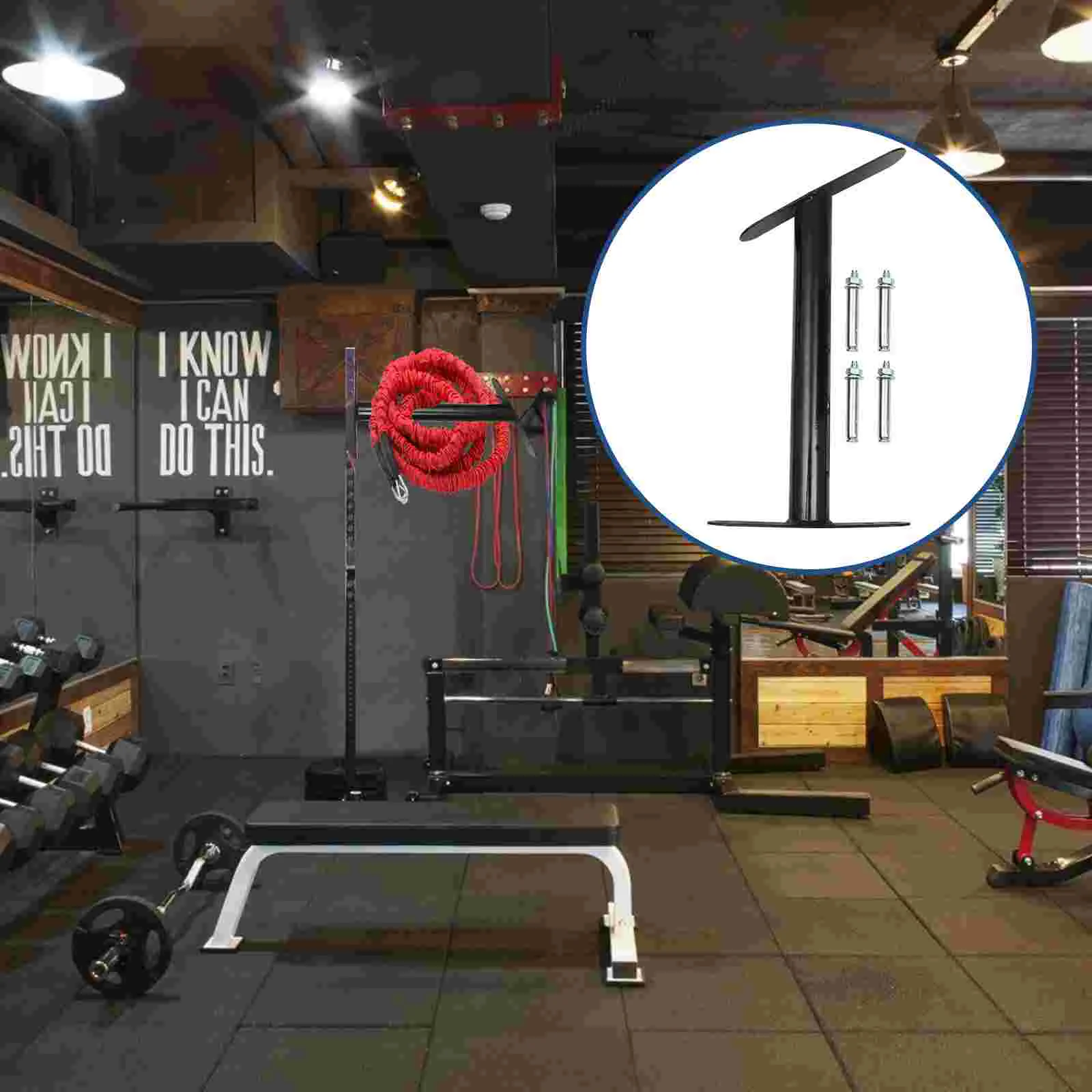 

Ceiling Hook Rope Hanger Battle Storage Holder Equipment Accessories Iron Gym Training Rack Mount