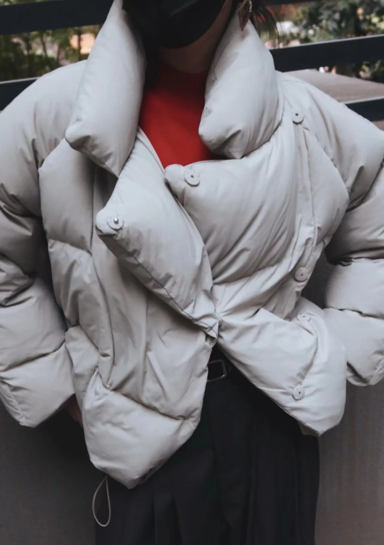 Irregular Bread Down Jacket Autumn Winter 2022 New Women's Bread Clothing Women's Clothing Jackets Coats Cotton Clothes