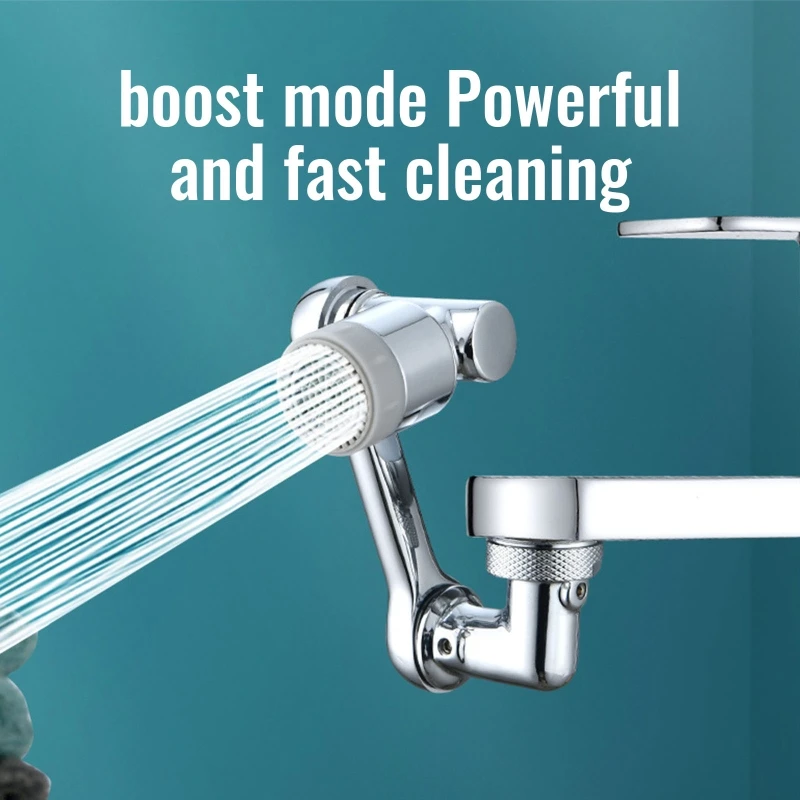 

1080 Degree Rotatable Faucet Sprayer Head Water Tap Filter Extender Kitchen Robotic Arm Faucet Aerator Easy Installation