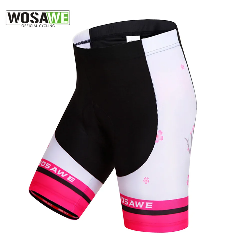 

WOSAWE Pro Women's Cycling Shorts MTB Road Bike Bicycle Padded Gel Bike Tights Shorts Summer Bermuda Ciclismo Short Pant