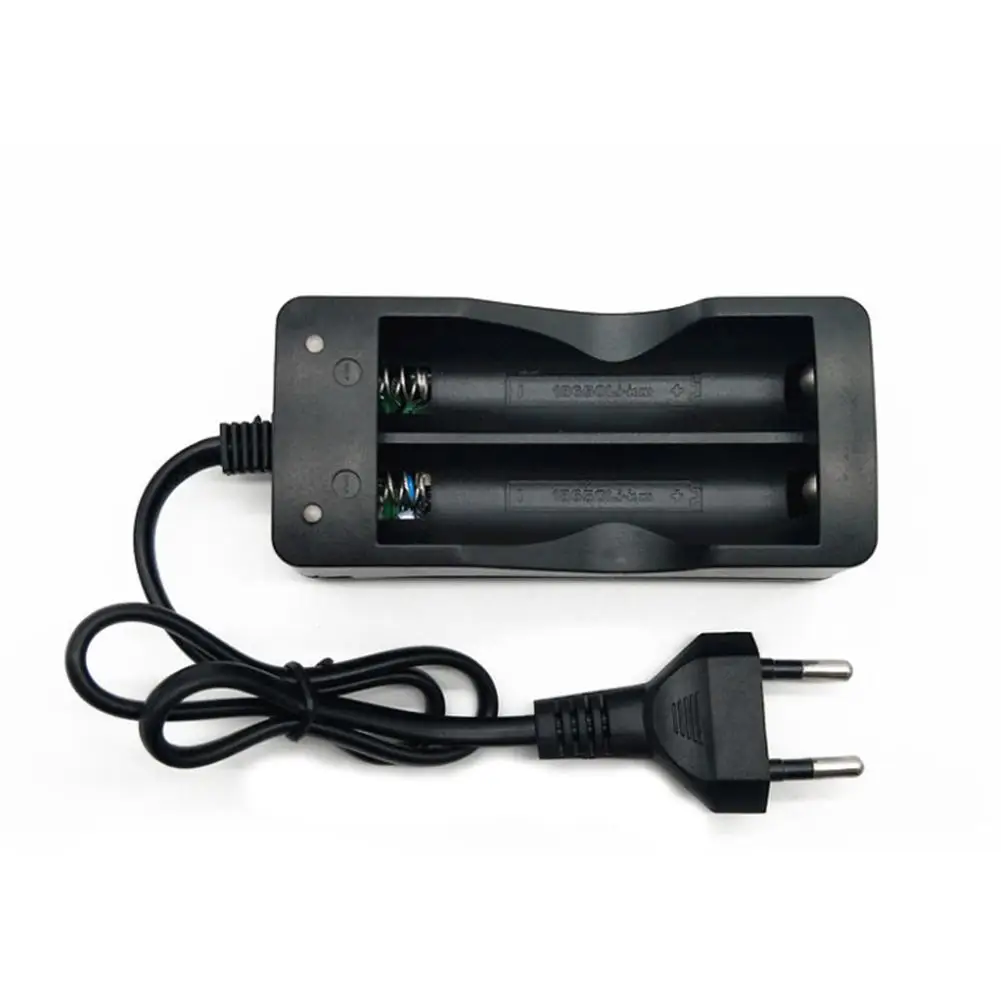 

18650 Dual Charging Battery Charger With Cable Flashlight Dual Slot Smart Retractable Lithium Battery Charger Adapter