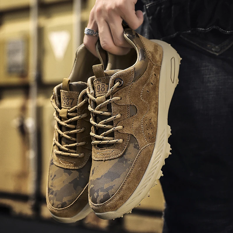 

Мужские кроссовки из натуральной кожи, повседневная прогулочная обувь, лоферы, удобная обувь