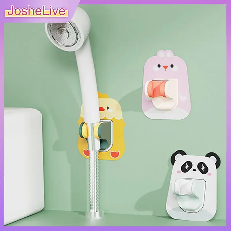 

Shower Support Cartoon Plastic Stand Adjustable Showerhead Bracket Shower Head Holder Bathroom Accessories Shower Head Base 360°