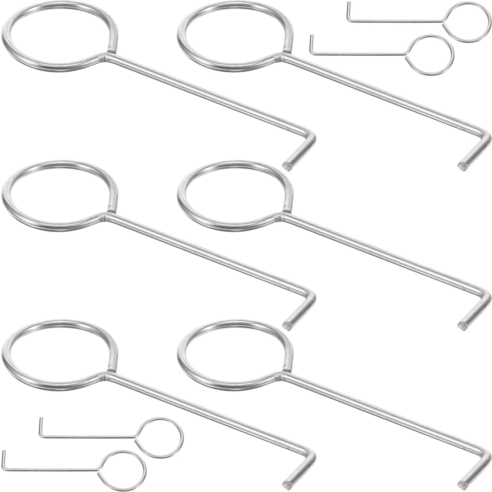 

10 шт., крючки для слива раковины, из нержавеющей стали