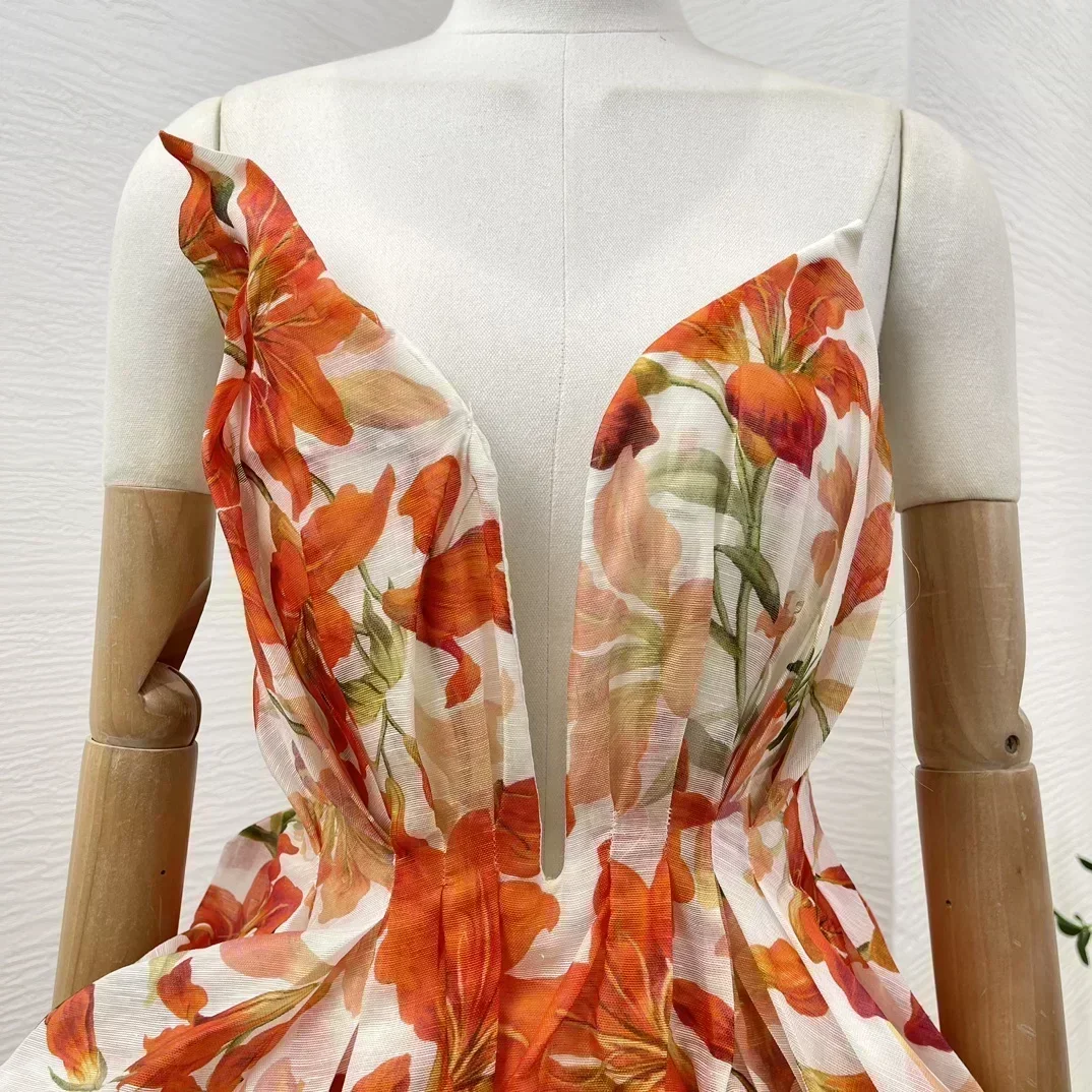 2024 новая летняя высококачественная льняная шелковая блузка без рукавов с