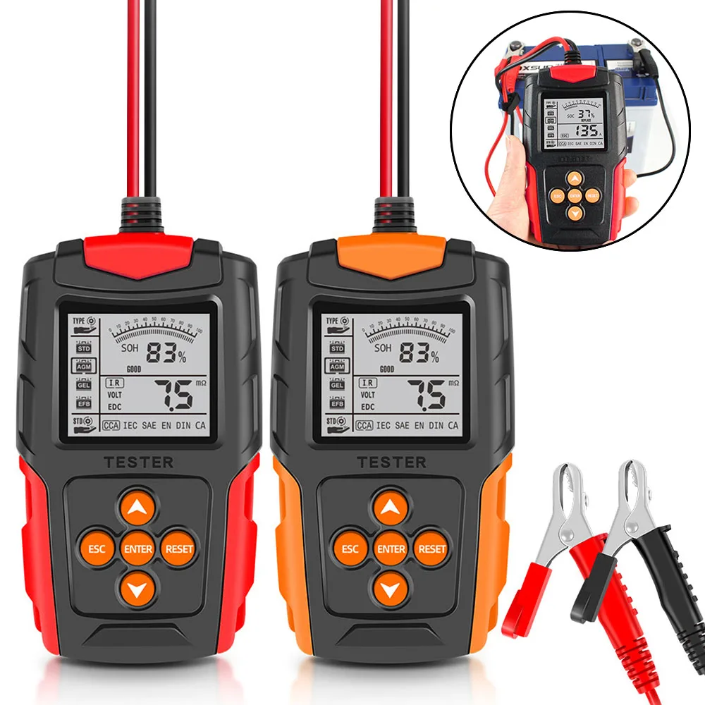 Цифровой Анализатор Автомобильного Аккумулятора Тестер Инструмент Для