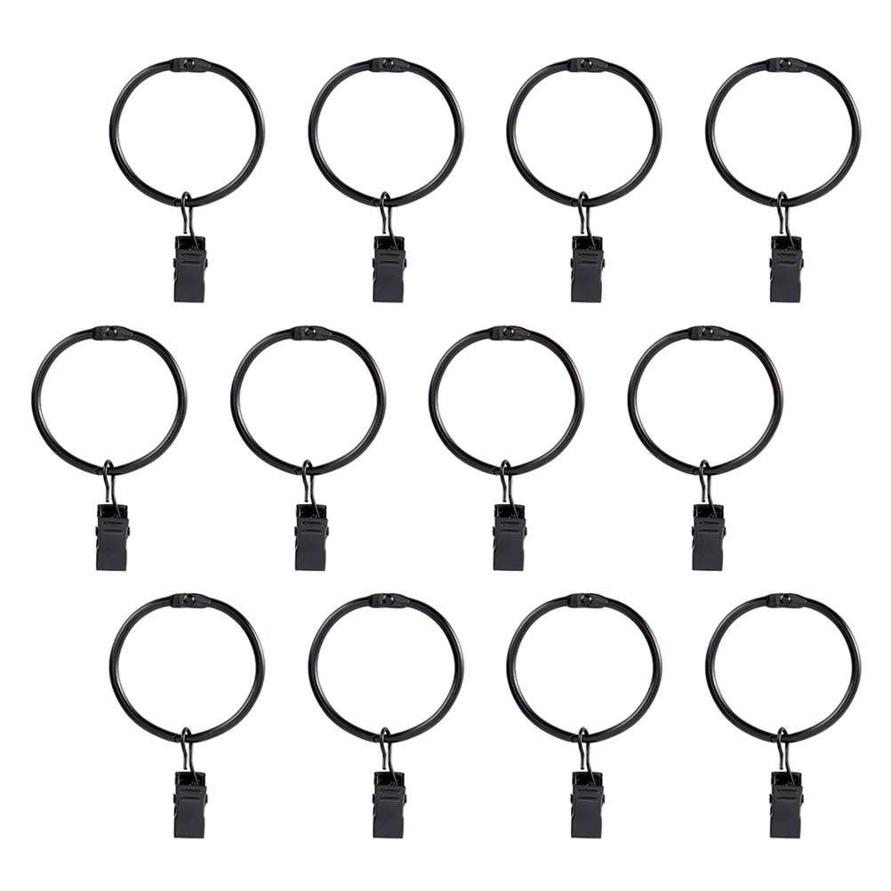 

Curtain Rings Clips Hangers Ring Drapery Decorative Clip Hanger Rustproof Vintage Eyelets Metal Bow Steel Stainless Rods Eyelet