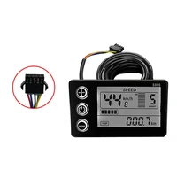 newest lcd s866 electric bike smart meter lcd display lightweight rainproof sm plug electric scooter e bike accessories part