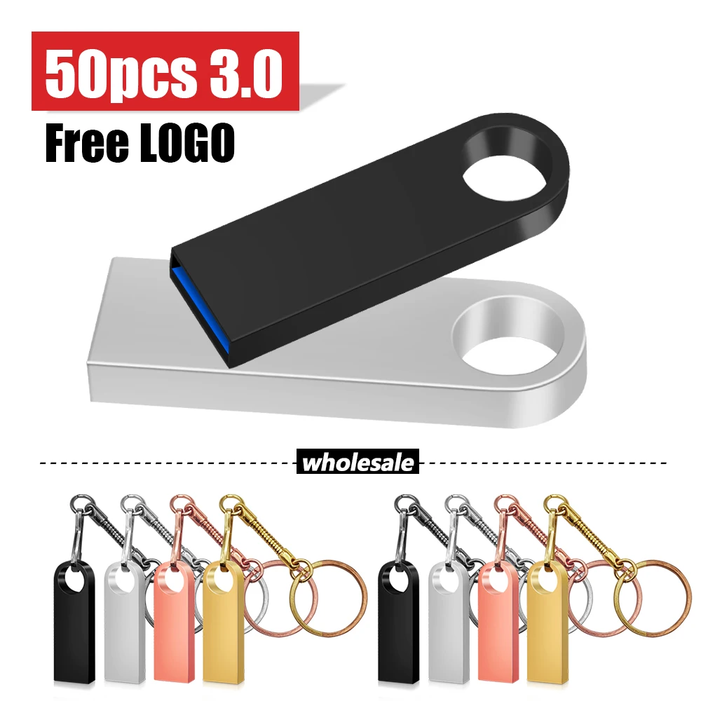 

Высокоскоростной USB флеш-накопитель, металлический флеш-накопитель, 16 ГБ, 32 ГБ, 64 ГБ, 128 ГБ, флеш-накопители, водонепроницаемый USB-накопитель 3,0, 8 ГБ, карта памяти, 50 шт./партия