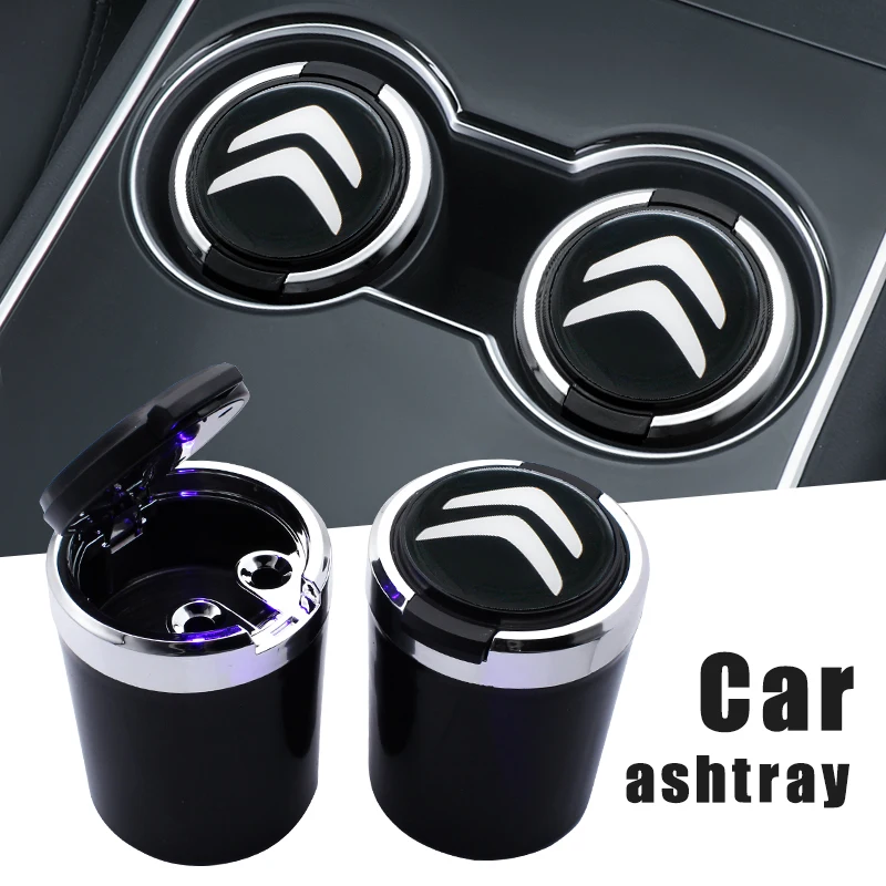 

Car Badge Styling Personality LED Ashtray For Citroen C-Elysee C0 C1 C2 C3 Picasso C4 Cross Cactus C5 C6 C8 Interior Accessories