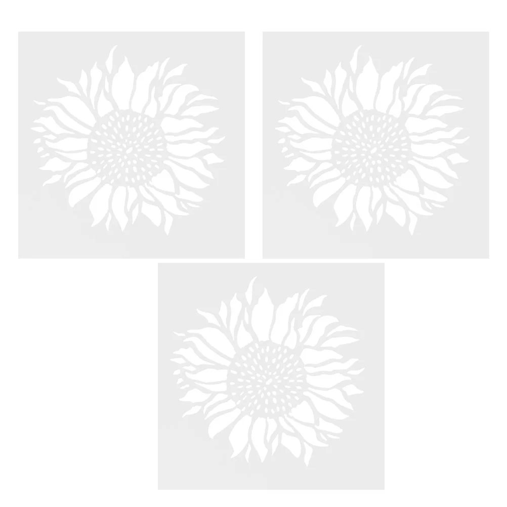 Sunflower Painting Stencil Tools Template Students Tools For Kids