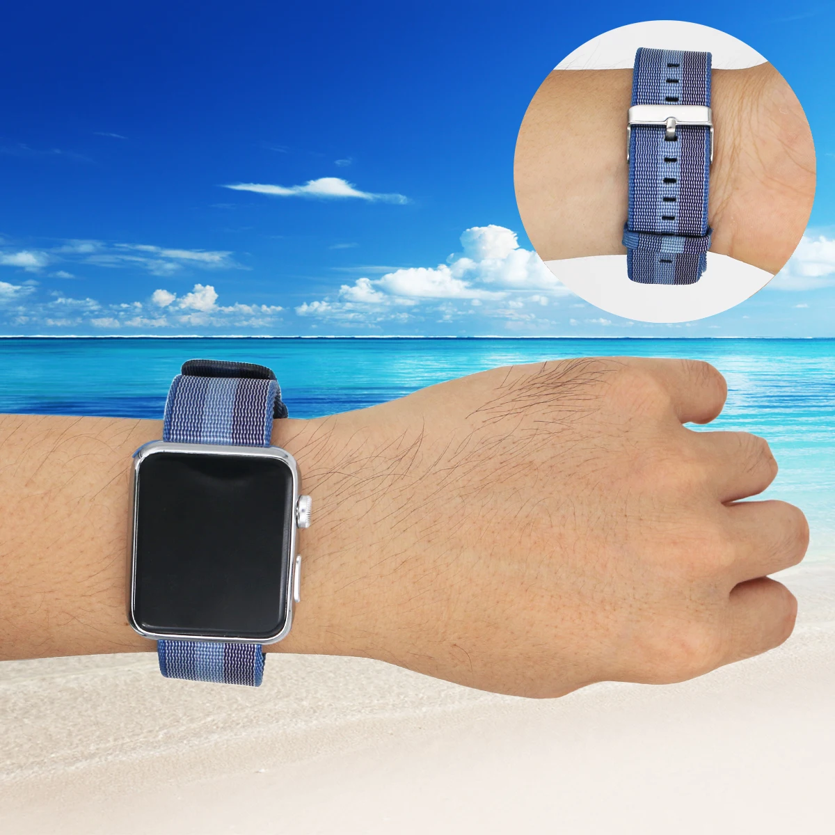 Nylon strap For Apple watch band 45mm 44mm 49mm 40mm 41mm 38 42 mm watchband bracelet correa iwatch series 8 7 SE 3 5 6 ultra