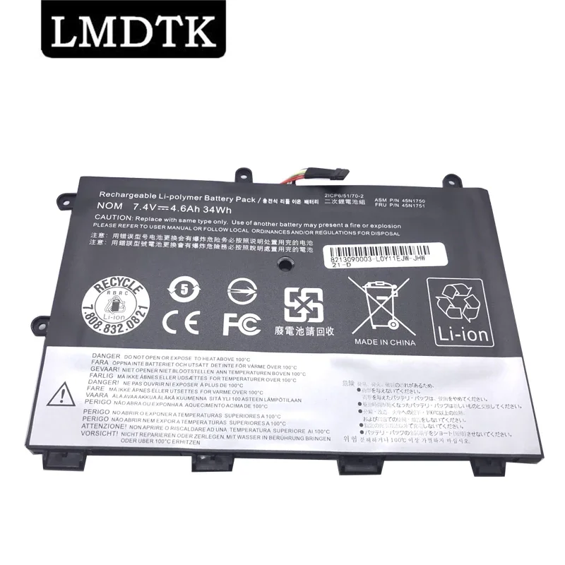 LMDTK Новый 45N1750 45N1751 Аккумулятор для ноутбука Lenovo ThinkPad Yoga 11E 45N1748 45N1749