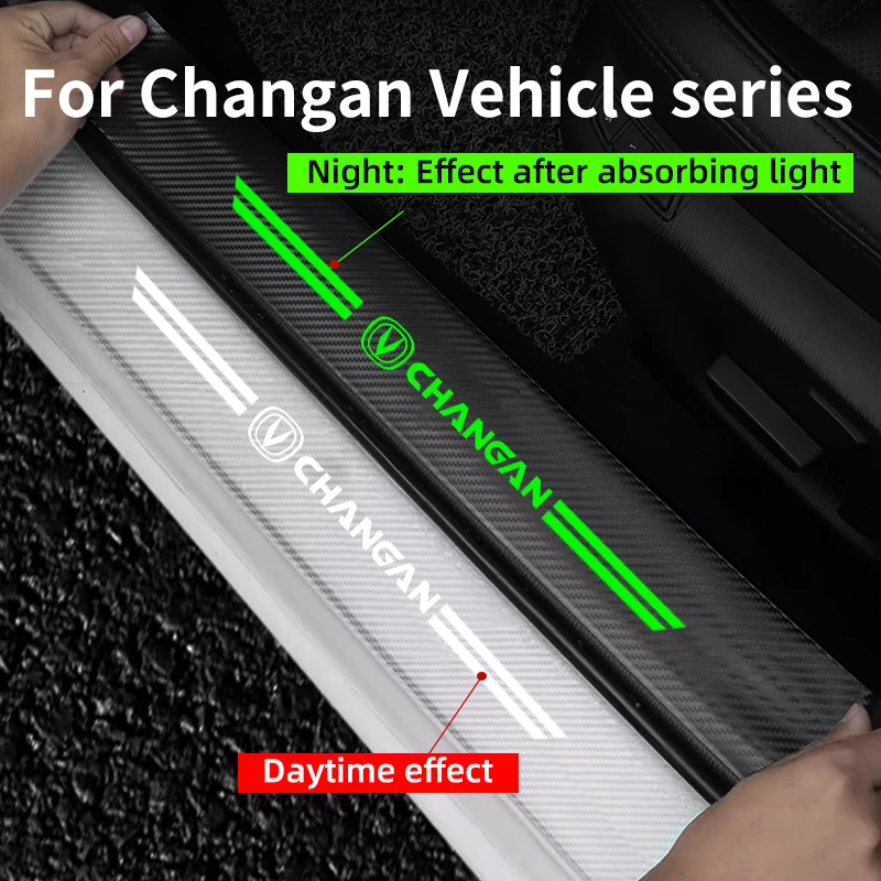 Для Changan Uni k T CS35 CS55 CS75 CS85 CS95 Автомобильная полоса прозрачная углеродное волокно