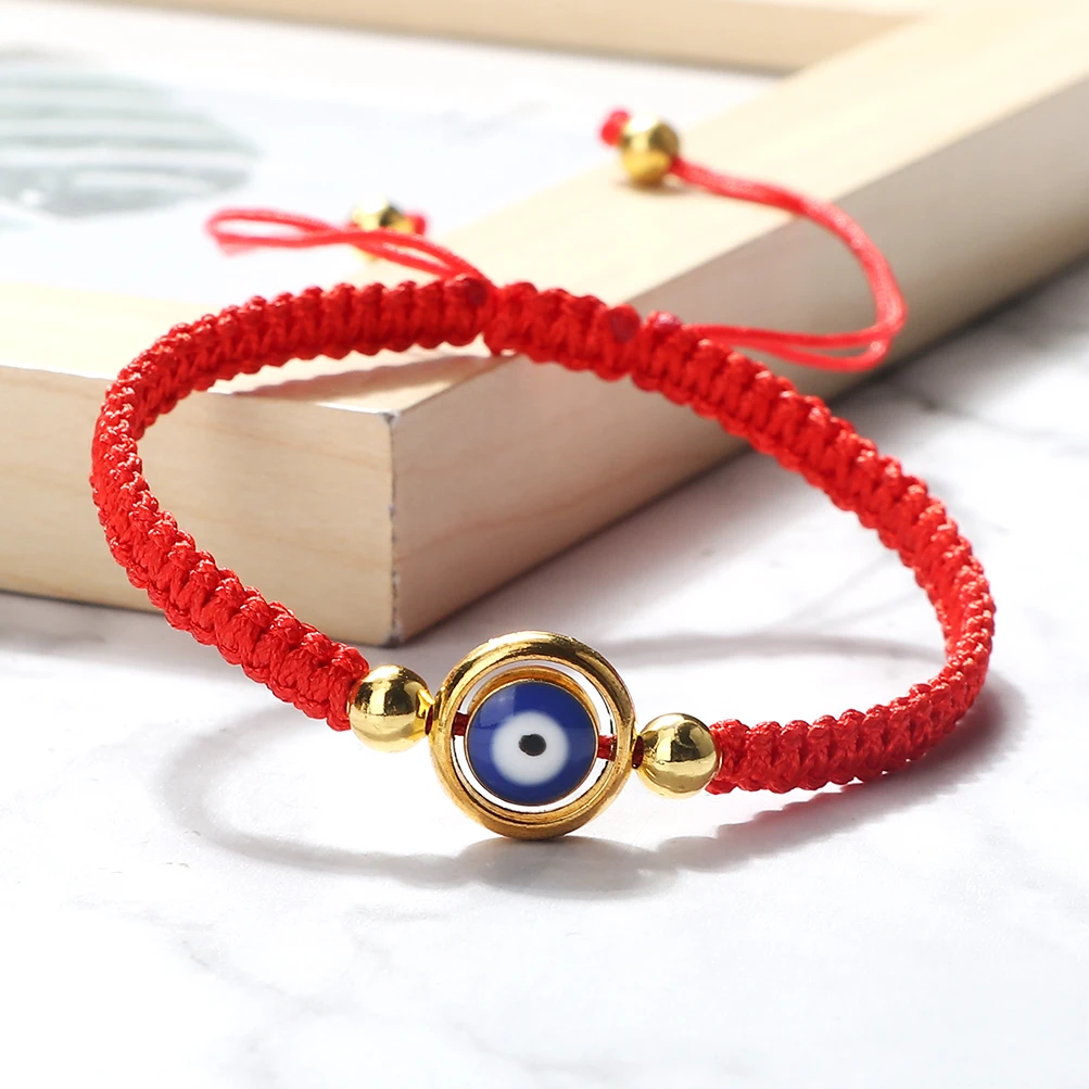 Женские и мужские браслеты на удачу черные белые красные плетеные из ниток