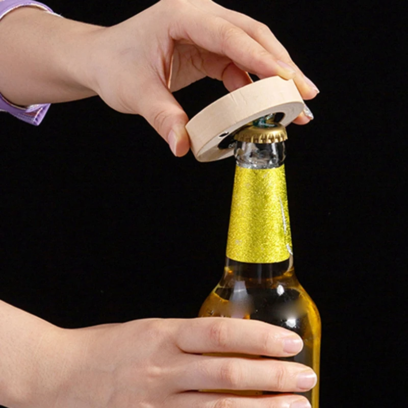 LUDA креативная открывалка для бутылок деревянный магнит на холодильник