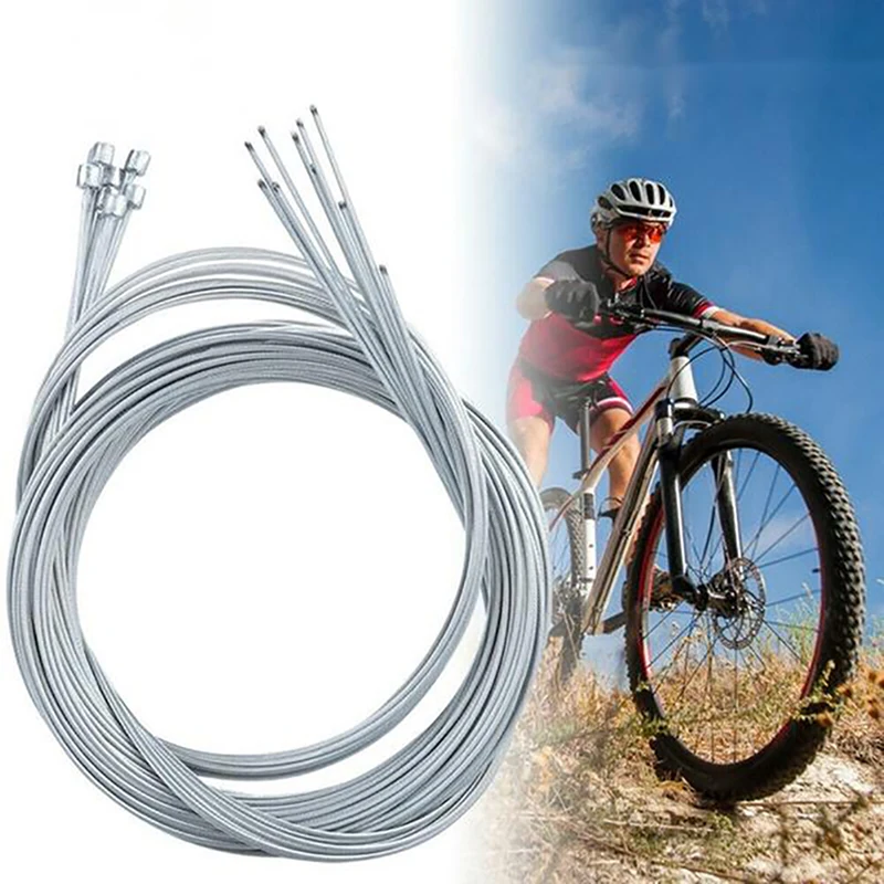 

1 шт., серебристые кабели переключения передач для горного велосипеда, Внутренний Трос переключателя передач из нержавеющей стали
