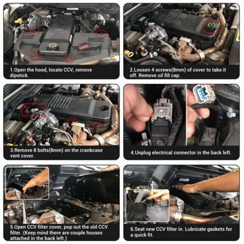 Вентиляционный фильтр картера заменяет сапунный элемент CCV Dodge Ram 904-418 68002433 АБ CV52001