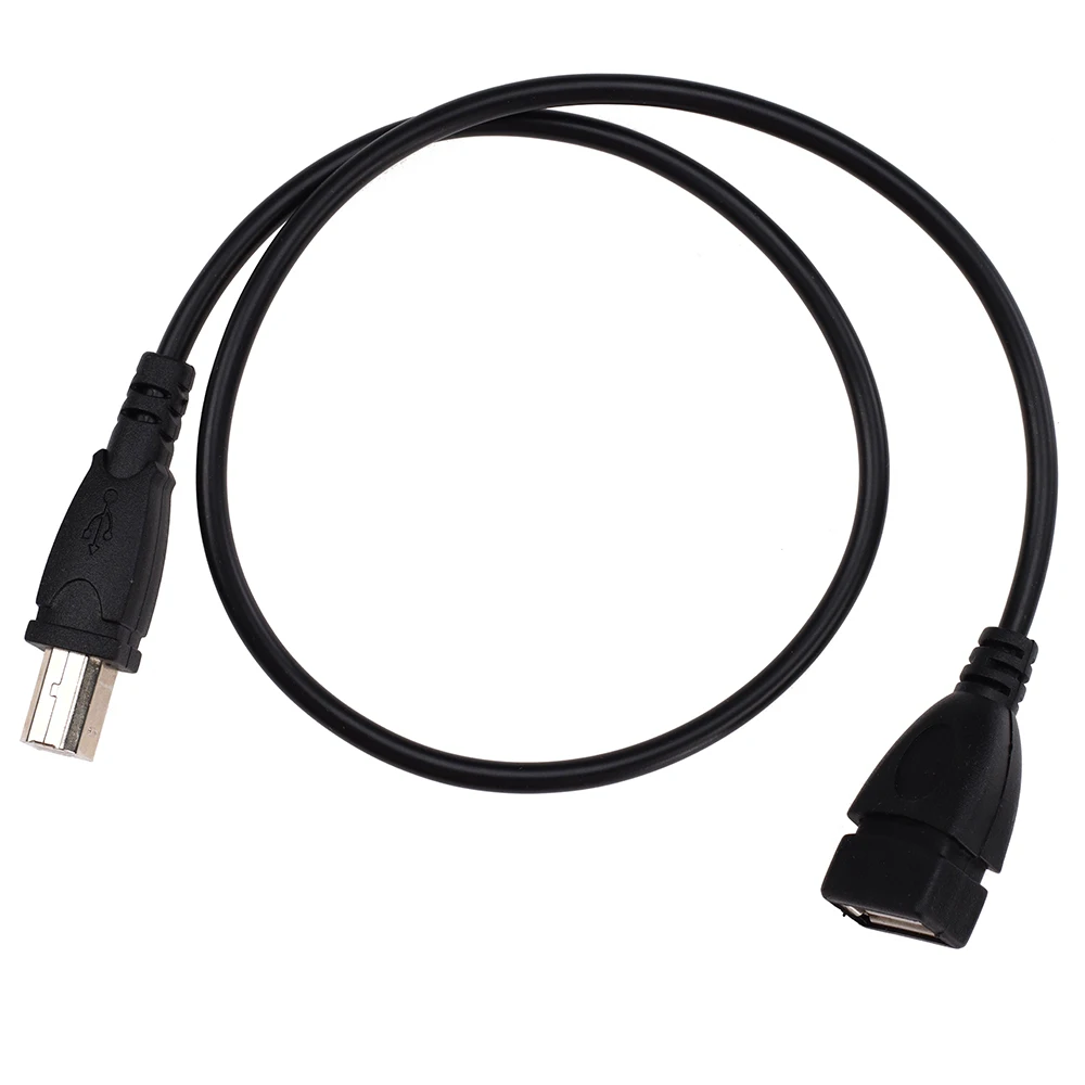 300pcs 50cm USB 2.0 Type A Female to Usb B Male Scanner Printer Extension Adapter Cable Cord