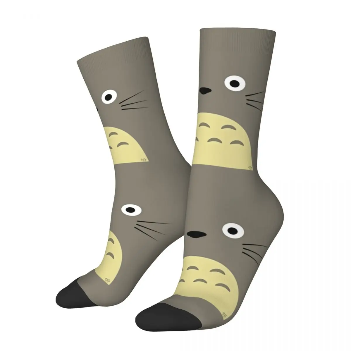 

Happy Men's Socks Totoro Vintage Studio Ghibli Street Style Casual Crew Sock Gift Pattern Printed