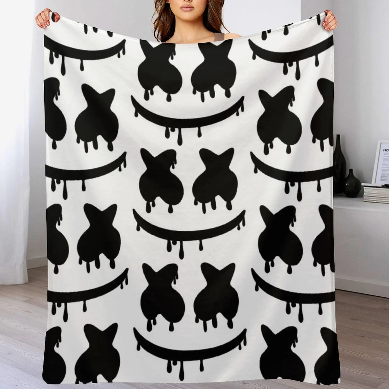 Одеяло Marshmello тонкие рождественские подарки клетчатые декоративные одеяла для