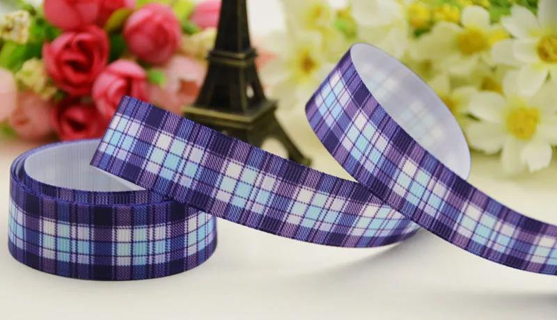 Лента в клетку с принтом 7/8 '✢ мм 1&quot 25 1-1/2 &quot38 3&quot 75 узор полушерстяной лентой