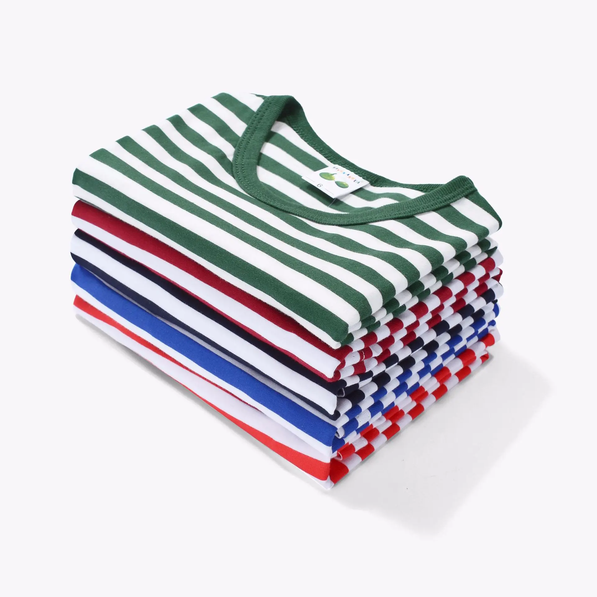 

Children In Children's Wear Boy's Summer Short Sleeve T-shirt Cotton Striped Collar Render Children Half Sleeve New Jersey