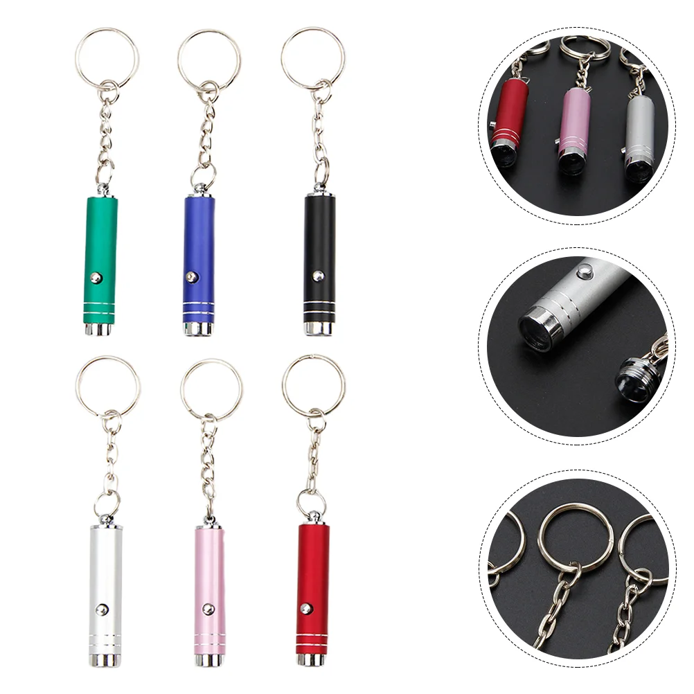 

6Pcs Keychain Practical Money Test Lamp Decorative Currency Detector