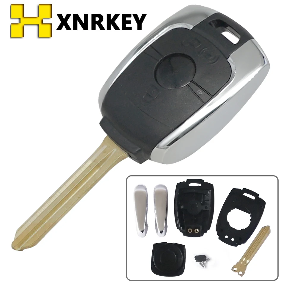 XNRKEY High Quality 2 Button Replacement Shell Remote Key Case Blank Key for Ssangyong Korando