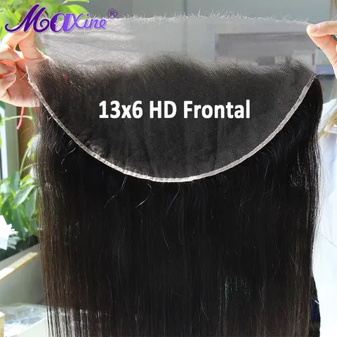 Прямая реальная HD кружевная застежка фронтальная только 24 дюйма невидимая 13x4 13x6 HD кружевная фронтальная Maxine 100% Remy человеческие волосы 13x6 HD кружево