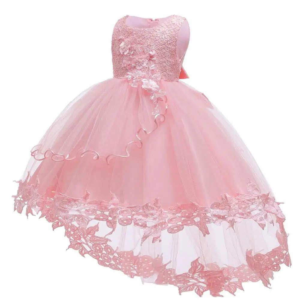 

Summer Kids Baby Girl Princess Dress flowers Tulle Party Dress for Baby One Years Brithday Formal Dresses Infant Outfits