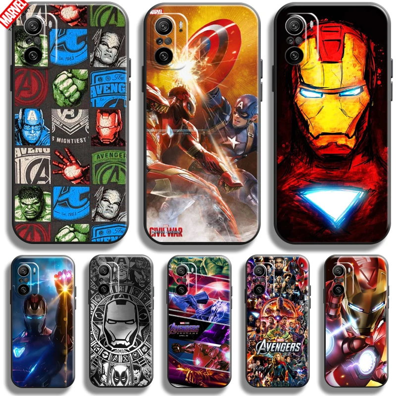 

Iron Man Marvel Avengers For Xiaomi Mi 11i Phone Case 6.67 Inch Soft Silicon Coque Cover Black Funda Thor Comics