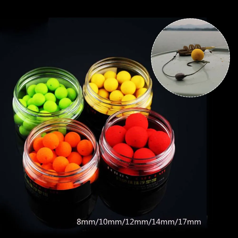 

Carp Fish Lure Pop Ups Boilies Bead Floating EVA Ball Flavor Mainline Baits Lures 8/10/12/14/17mm Bottle Hook Bait Fishing Parts
