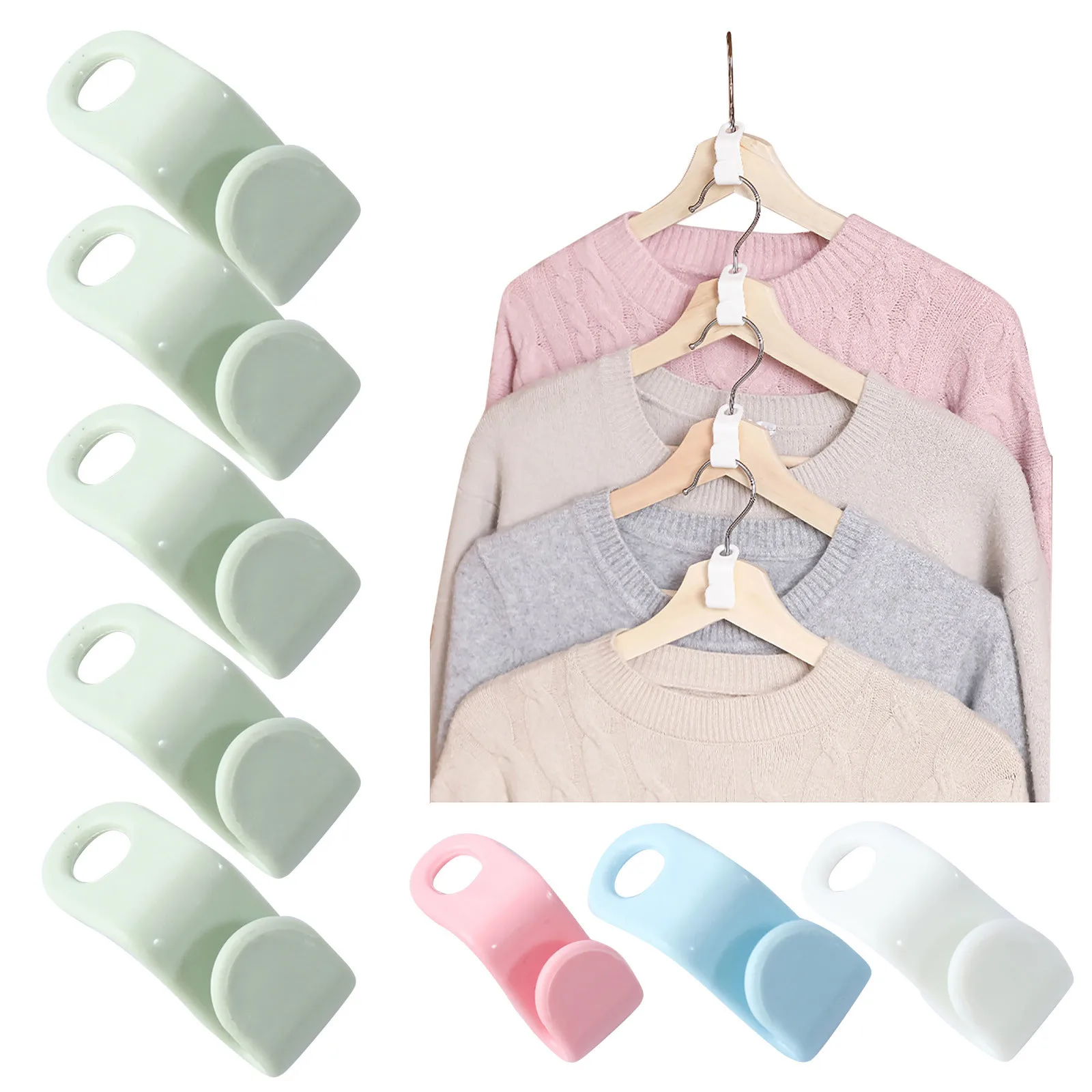 

10 шт., пластиковые мини-Вешалки для одежды