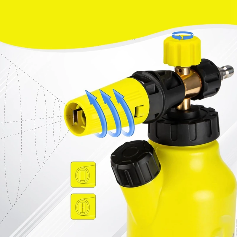 Пенопластовая пушка до 4500 фунтов на квадратный дюйм пенопластовая с 5 насадками