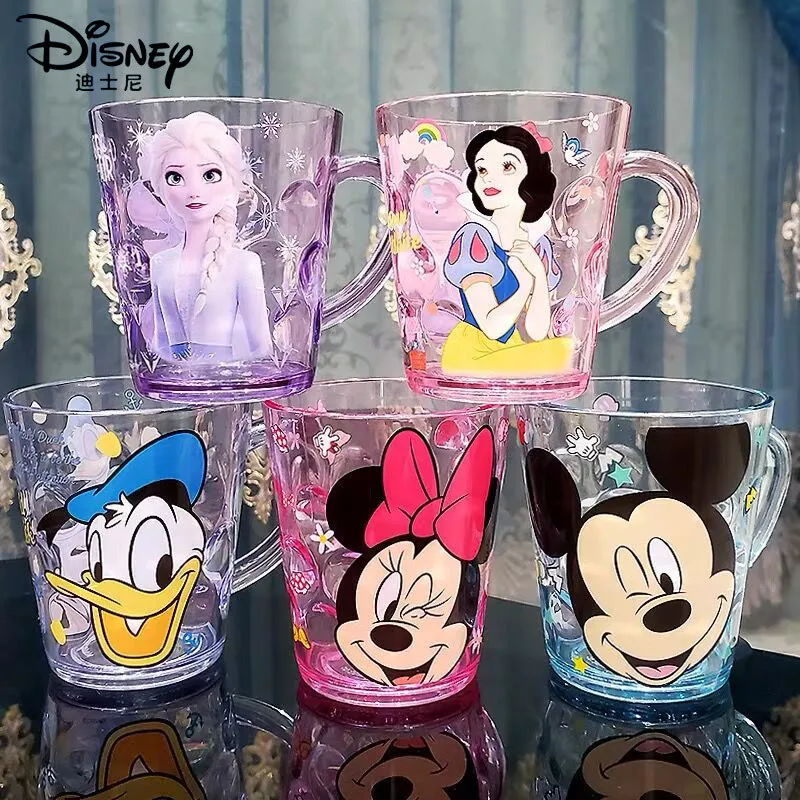 Детская прозрачная чашка для сока с мультяшным изображением Микки и Минни -
