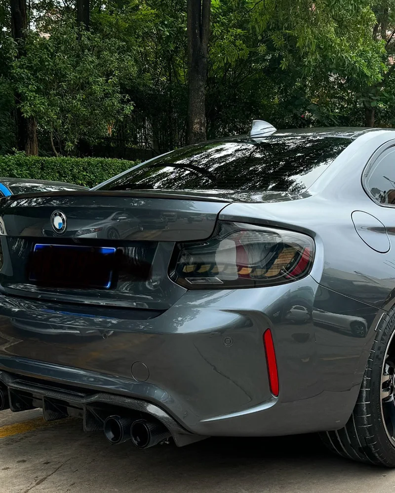 Фото J ONE Подходит для задних фонарей BMW M2 F87, 2 серии F22 F23 220I 225 228 M2C, модернизированные OLED-фонари GTS с эффектом рыбьей чешуи. №4