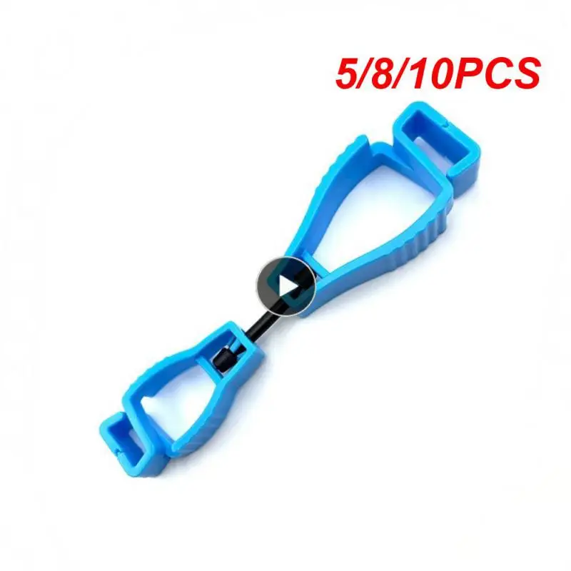 

5/8/10PCS Working Gloves Clips Plastic For Construction Work Gloves Guard Labor Work Clamp Grabber Catchers Safety Glove Holder