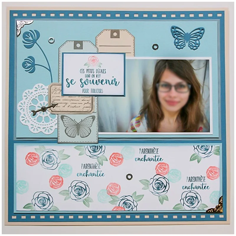 Цветочные бабочки штампы Скрапбукинг металлические Вырубные для изготовления