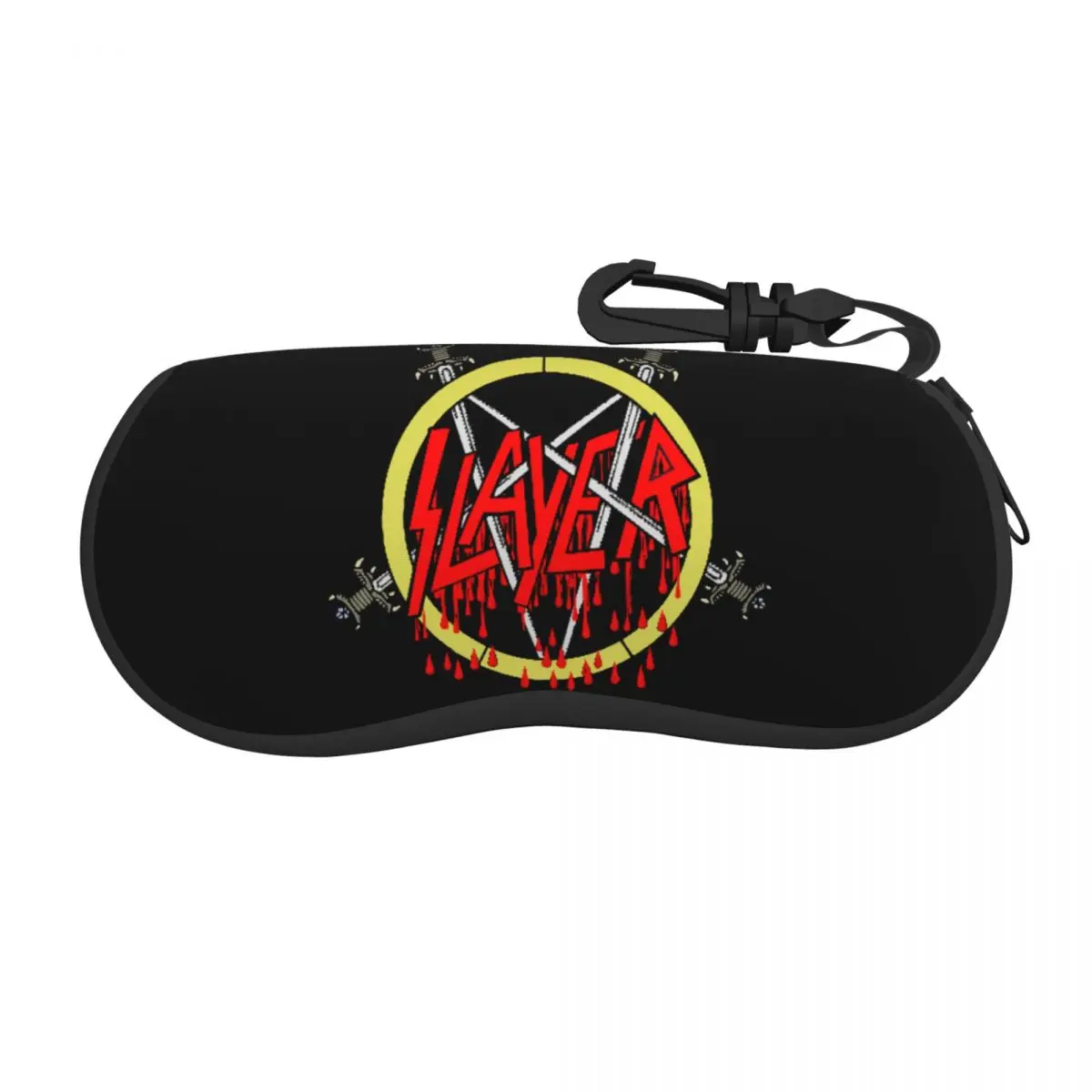 

Slayers Logo Shell Eyeglasses Protector Cases Fashion Sunglass Case Heavy Metal Band Glasses Bag
