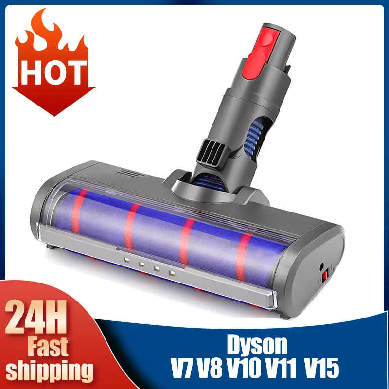 

Soft Roller Cleaner Head for Dyson V6 DC58 V7 V8 V10 V11 V15 Cordless Stick Vacuum Cleaner Replacement Floor Brush Head Tool