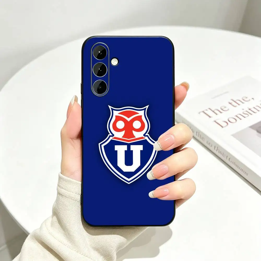 Фото Чехол для телефона C-Club U-Universidad de Chile для Samsung Galaxy A73, A72, A70, A53, A52, A51, мягкий силиконовый черный чехол №4