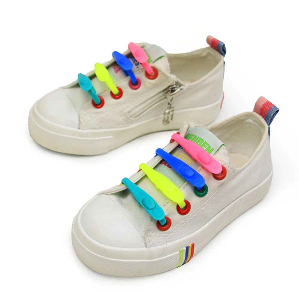 

1pcs No Tie Lace Silicone Elastic Laces Rubber No Wash Laces Adult Kids Lazy Lace Free Laces One Size Versatile Fits Most Shoes